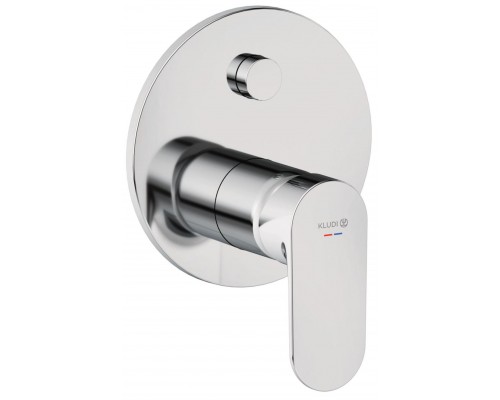 Kludi 327590575 X1 встраиваемый смеситель для ванны и душа, хром 327590575