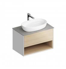 Kerama Marazzi PLAZA Modern Тумба подвесная 80x48см, 1 ящик, цвет: дуб виченце. PLB.M.80.1\OAK.V