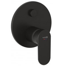 Kludi 327593975 X1 встраиваемый смеситель для ванны и душа, черный матовый 327593975