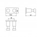EMCO System2 Крючок двойной, цвет хром. 3574 001 00