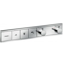 Термостатический смеситель встраиваемый Hansgrohe RainSelect 15381000, С ВНУТРЕННЕЙ ЧАСТЬЮ, хром