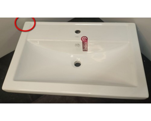 SaleAQ4620008197746 Kirovit Раковина Фостер 700 710х465х193 мм, с отв. под смес., с отв. Sale4620008197746_1107