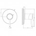 Gessi Emporio Via tortona Смеситель для душа, встраиваемый, на 1 позицию, цвет: хром. 18761#031