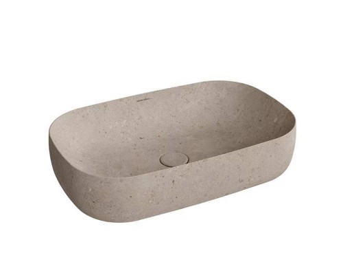 Kerama Marazzi Magica Раковина накладная, 64.5х42см., без отв., цвет: бежевый камень. MA.wb.65\STB Kerama Marazzi Magica Раковина накладная, 64.5х42см., без отв., цвет: бежевый камень. MA.wb.65\STB