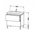 Duravit L-Cube База с раковиной 80x48х69.8см., напольная, 2 выдв. ящика, High Gloss, цвет: белый. LC6937O2222