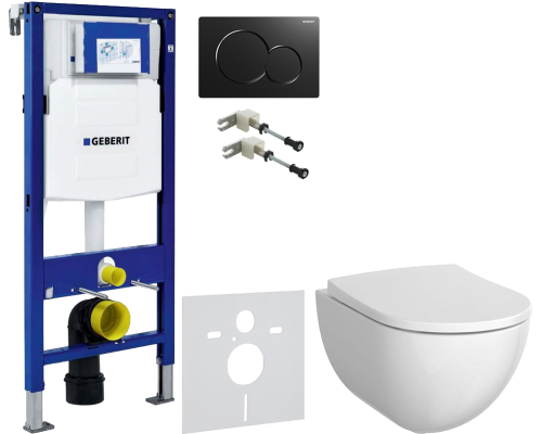 Комплект Унитаз подвесной Geberit Acanto 500.600.01.2 + Крышка 500.605.01.2 + Крепления Duofix 111.815.00.1 к стене + Шумоизоляция 156.050.00.1 + Инсталляция UP 320 111.300.00.5 + Кнопка Sigma 01 115.770.DW.5 черная Комплект Унитаз подвесной Geberit Acanto 500.600.01.2 + Крышка 500.605.01.2 + Крепления Duofix 111.815.00.1 к стене + Шумоизоляция 156.050.00.1 + Инсталляция UP 320 111.300.00.5 + Кнопка Sigma 01 115.770.DW.5 черная