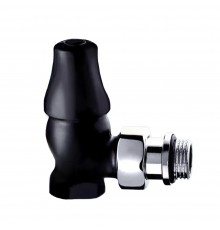 Запорный клапан SR Rubinetterie угловой серия Old Style 1/2, цвет черный матовый 0341-1500VC0S