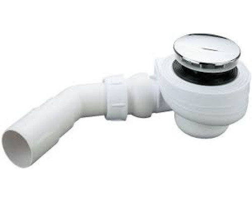 NC 020524 Сифон д/душ. поддона TURBOFLOW 54л/мин D50 пластик, крышка ABS хром, слив 40мм, TB50 0205246