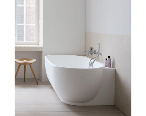 Duravit Luv Ванна из минерального литья 180x95см, цвет белый, пристенный вариант панели, с ножками., цвет: белый. 700433000000000,  792208000001000