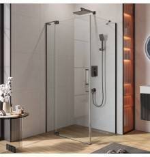 Душевой уголок Cezares Slider AH 1 100-70/80 C GM профиль оружейная сталь, стекло прозрачное