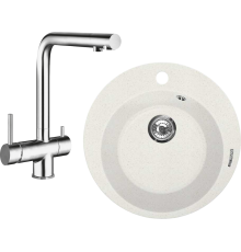Комплект Мойка Lava R1 latte + Смеситель SG14 CR chrome