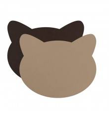 ADJ Плейсмат детский Cat, 42x35 см., цвет: капучино/шоколад. 0100.04/06