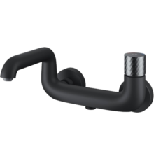 Смеситель для ванны с душем IDDIS Twist TWIBLBTi02WA черный матовый