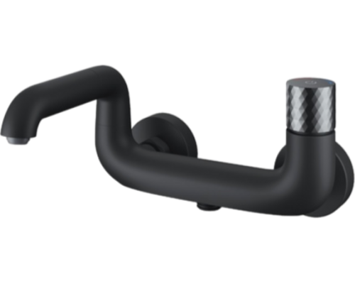 Смеситель для ванны с душем IDDIS Twist TWIBLBTi02WA черный матовый