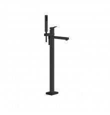 Gessi Rettangolo Смеситель для ванны, напольный, с ручным душем, цвет: Black XL. 53129#299
