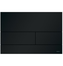 TECEsquare II 9240833 Панель смыва, 2 объёма, 220х150х3 мм, металл, черная матовая 9240833