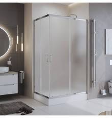 Душевой уголок BelBagno Uno 195 AH 2 100/80 P Cr стекло текстурное