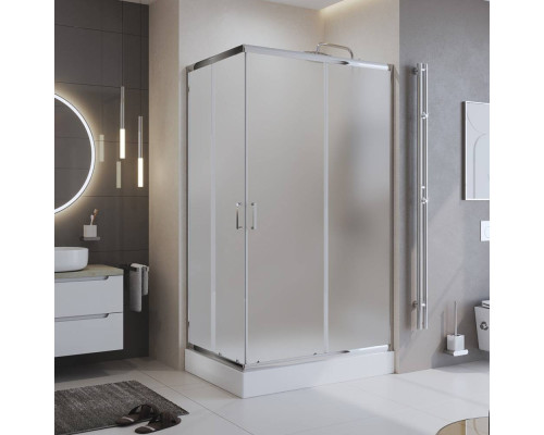 Душевой уголок BelBagno Uno 195 AH 2 100/80 P Cr стекло текстурное