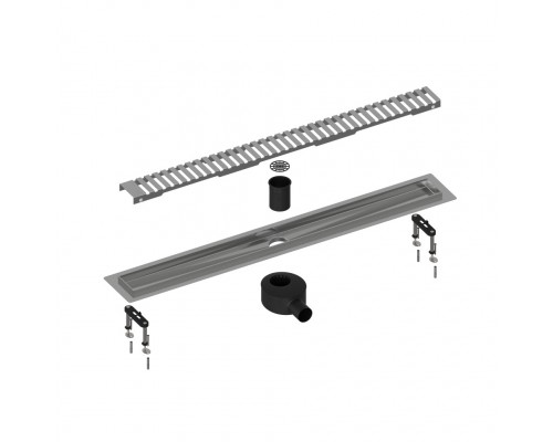 Душевой лоток TIMO Drain System 600 с вставкойlines Сатин DS230106/01