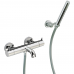 CISAL Less New Смеситель термостатический настенный для ванны/душа с ручной лейкой,держателем и шлангом, цвет: хром. LND2301621