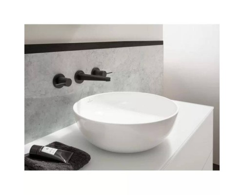 VilleroyBoch Artis Раковина 43х43х12.5см., накладная, без отв., без перелива, TitanCeram, цвет: альпийский белый. 41794301