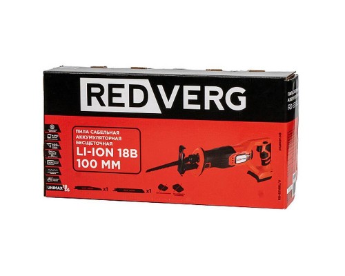 Пила сабельная аккумуляторная бесщеточная REDVERG RD-SS18BL/U (без акк, без з/у) Пила сабельная аккумуляторная бесщеточная REDVERG RD-SS18BL/U (без акк, без з/у)