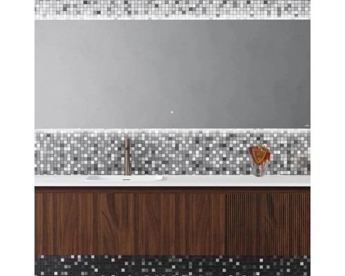 Salini Зеркало для ванны OMBRA 160х70х2.5см., с LED подсветкой, влагостойкое AGC Сrystalvision, сенс. выкл., крепления, обогрев, антизапот.. 27M021670BH