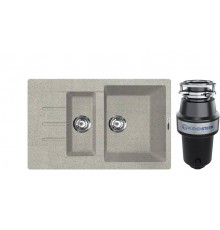 Комплект Мойка Lava D2.SCA scandic + Измельчитель KUCHENSTERN Muhle