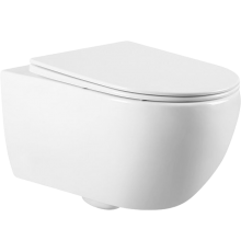 Унитаз подвесной Art Max Siena AM221CHR/SC с микролифтом, белый