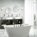 THG Hirondelles Platinum Stamped Смеситель на борт ванны, 5 отв., с ручным душем, цвет: Polished nickel. A4K-B01-1132SG
