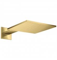 Axor ShowerSolutions Верхний душ, 30x30см, 1jet, с держателем 45см, настенный, цвет: полированное золото. 35314990