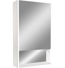 Зеркало-шкаф Art Max Foggia AM-Fog-600-800-1D-L-DS-F-White 60х80, белое, с подсветкой