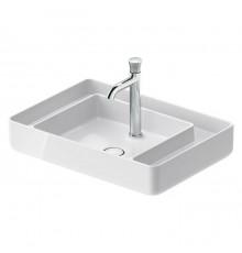 Duravit Bento Starck Box Раковина накладная 65х46см, с 1 отв., HygieneGlaze, цвет: белый глянцевый. 2381652071