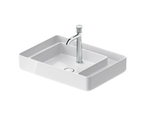Duravit Bento Starck Box Раковина накладная 65х46см, с 1 отв., HygieneGlaze, цвет: белый глянцевый. 2381652071