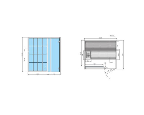 Effegibi Yoku S Door Сауна 202x180х214см, угловая DX, цвет: термообработанная древесина. SA 70 20 0011 Effegibi Yoku S Door Сауна 202x180х214см, угловая DX, цвет: термообработанная древесина. SA 70 20 0011