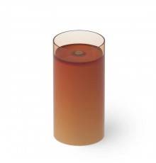 Dea Design Pedestal Basin Раковина 45х45х90см., напольная, без отв., Glasstek, прозрачная смола, цвет: Sunset R1. DD2012 450 R1