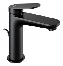 Duravit Wave Смеситель для раковины, 1 отв., с донным клапаном, цвет: черный матовый. WA1020001046