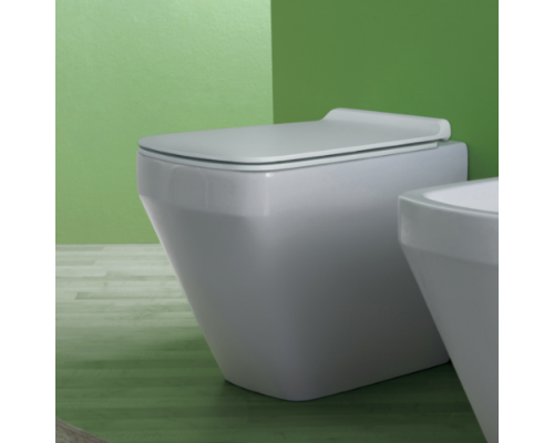 Simas Baden Baden Унитаз приставной безободковый 56х36 см, слив универсальный,  цвет: белый. F91,  BB01bi