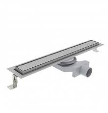 Plumberia Selection Трап душевой PS IN-TILE 6x90 2устор. накладка из нерж.стали, комбинир.затвор с горизонт. Выпуском Ду 50мм,40л/мин, цвет: нержавеющая сталь. PST90MT