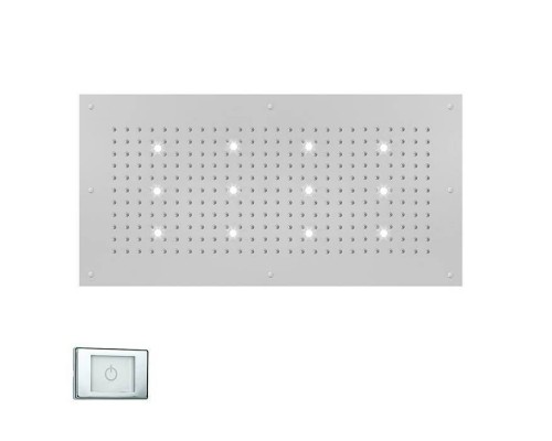 BOSSINI DREAM-XL RECTANGULAR Верхний душ 1000 x 500 мм, с 12 LED (белый), блок питания/управления, цвет: хром. WI0382.030