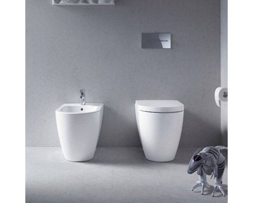 Duravit Me by Starck Биде напольное 37х60см., приставное, 1 отв., с креплением, цвет: белый. 2289100000 Duravit Me by Starck Биде напольное 37х60см., приставное, 1 отв., с креплением, цвет: белый. 2289100000