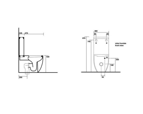 Kerasan Flo унитаз моноблок 47.5х36см, цвет: белый. 750990 Geberit, 311701, 318101 Kerasan Flo унитаз моноблок 47.5х36см, цвет: белый. 750990 Geberit, 311701, 318101