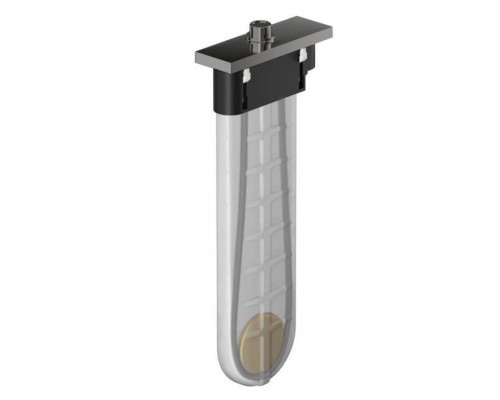 Hansgrohe sBox Душевой шланг с коробом скрытого монтажа, с прямоуг. розеткой (на борт ванны), цвет: шлифованный черный хром. 28010340