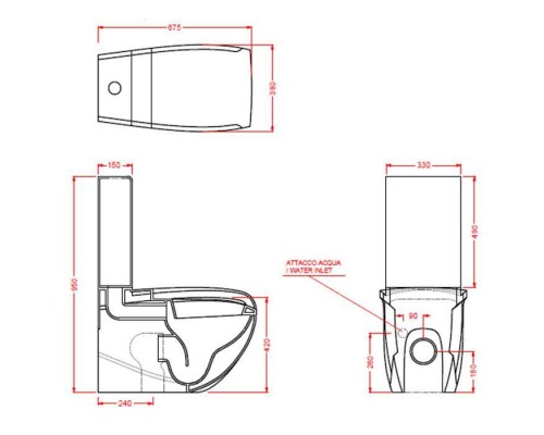 Artceram/Hidra HI-LINE Унитаз моноблок 38х68 см, с крепежами, цвет: белый/золото. ACA006 73, HIV003 01 00bi, HIC001 01 00bi Artceram/Hidra HI-LINE Унитаз моноблок 38х68 см, с крепежами, цвет: белый/золото. ACA006 73, HIV003 01 00bi, HIC001 01 00bi