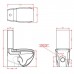 Artceram/Hidra HI-LINE Унитаз моноблок 38х68 см, с крепежами, цвет: белый/золото. ACA006 73, HIV003 01 00bi, HIC001 01 00bi