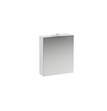 Laufen Base Шкаф зеркальный 60x18.5x70см., 1 дверца, петли справа, LED-подсветка, 2 стеклянные полки, 1 розетка, цвет: белый глянцевый. 4.0275.2.110.261.1