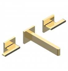 THG ICON-X CARBONE GOLD A MANETTES Смеситель для раковины, настенный, цвет: полированное золото. U7T-F01-40GB