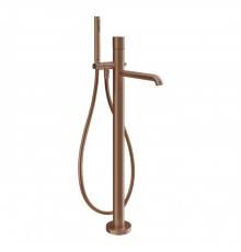 Gessi Habito Diamantato Смеситель для ванны, напольный, цвет: Copper Brushed PVD. 70628#708