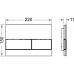 TECESquare Панель смыва, стекло, цвет: зеленое/сталь. 9240804