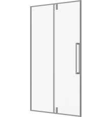 Душевая дверь в нишу AQUAme AQM7108-12 120 см, профиль хром, стекло прозрачное